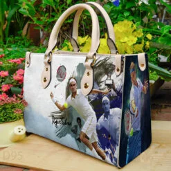 Roger Federer 5 Leather Handbag