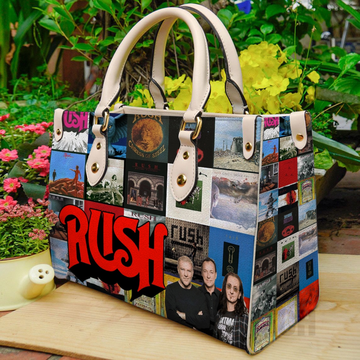 Rush Lover Band Leather Handbag 1 Rush Lover Band Leather Handbag