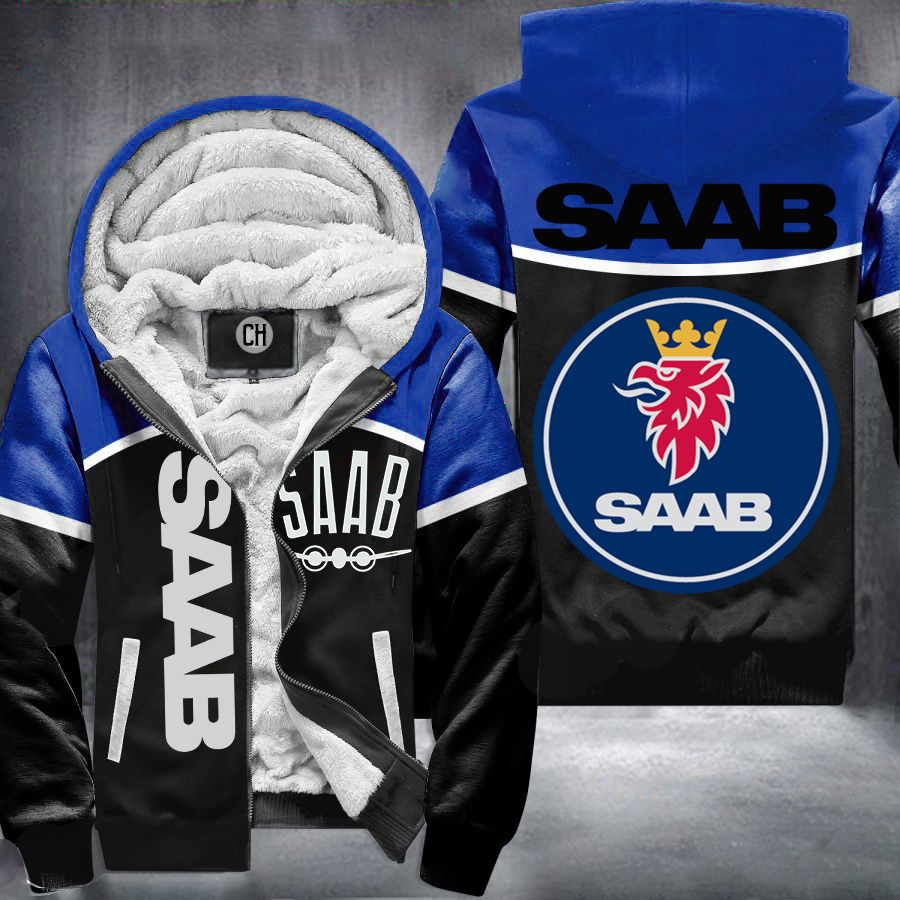 Saabs Blue Fleece Jacket 1 Saabs Blue Fleece Jacket