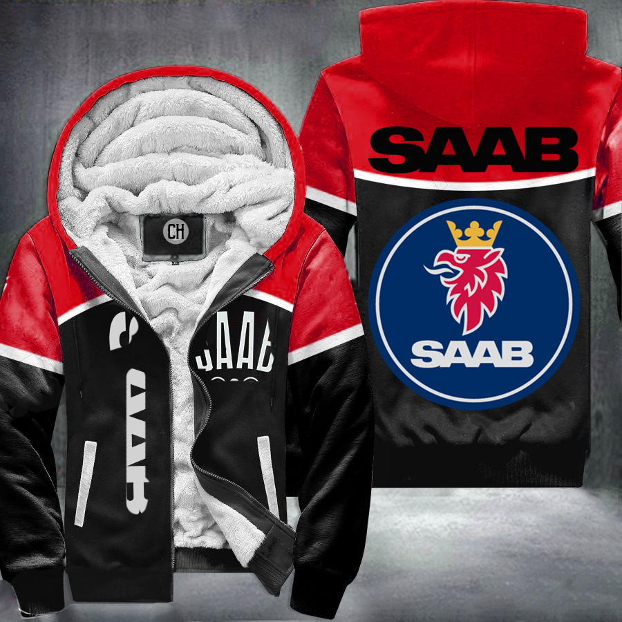Saabs Red Fleece Jacket 1 Saabs Red Fleece Jacket