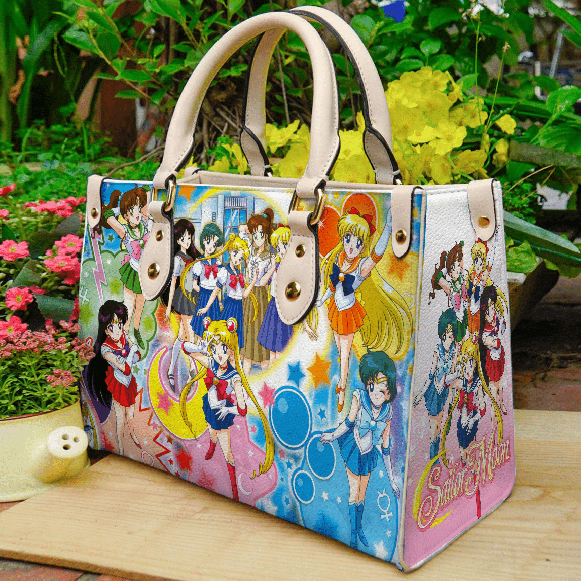 Sailor Moon Lover Leather Handbag 1 Sailor Moon Lover Leather Handbag