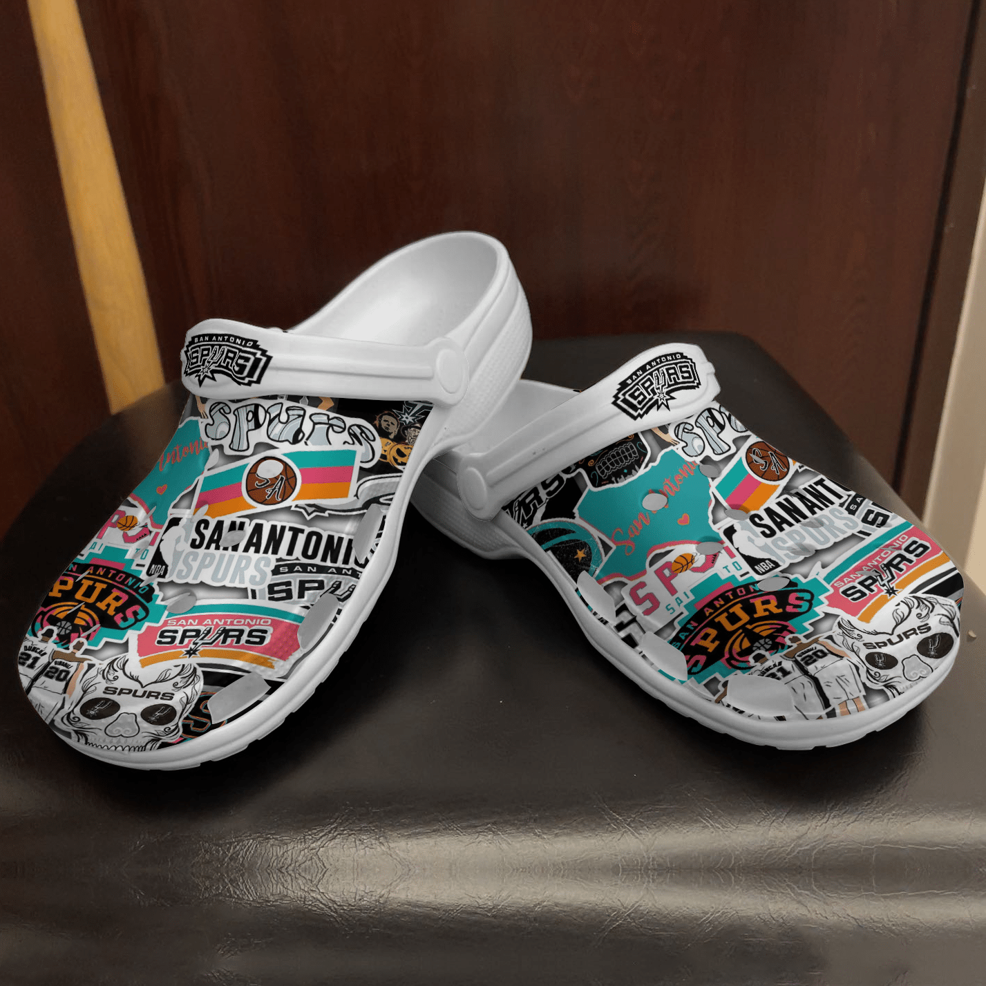 San Antonio Spurs 1G Soft Clogs 1 San Antonio Spurs 1G Soft Clogs