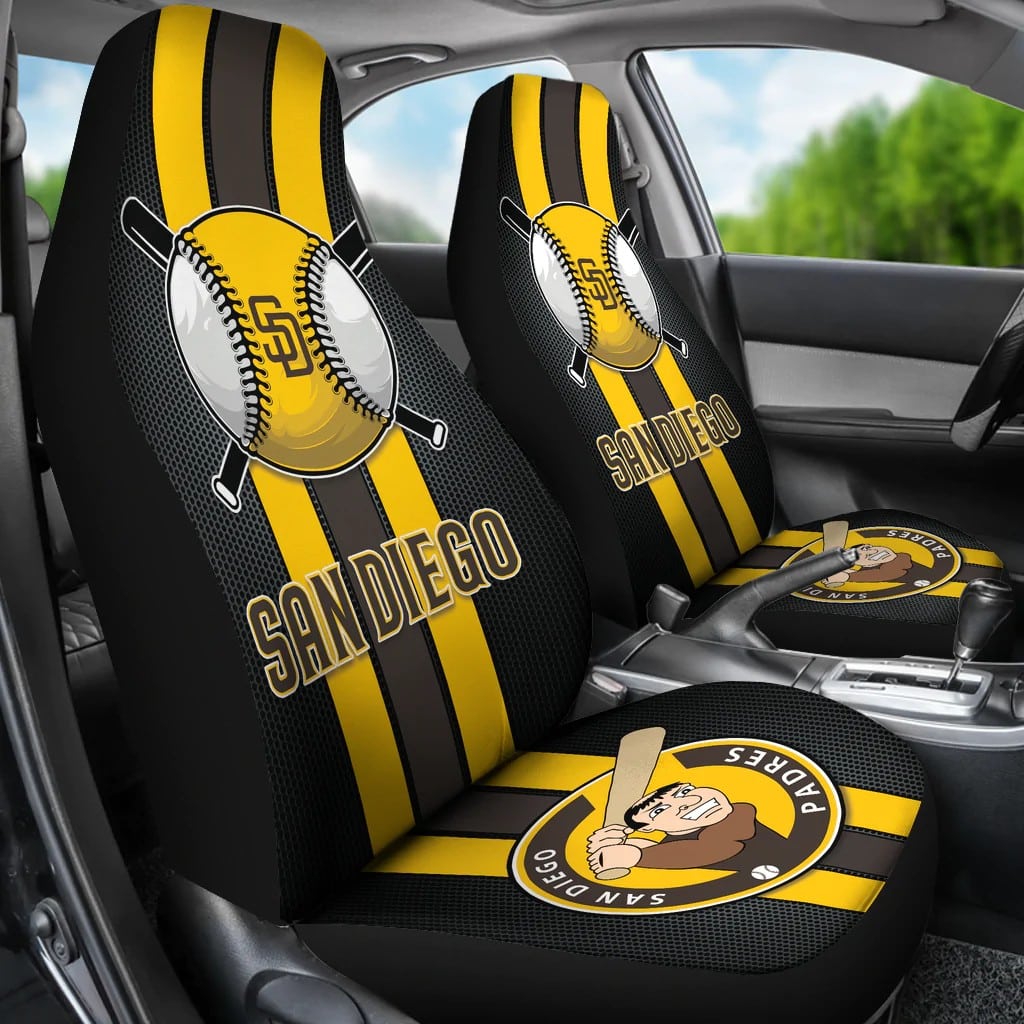 San Diego Padres Lover Seat Covers 1 San Diego Padres Lover Seat Covers
