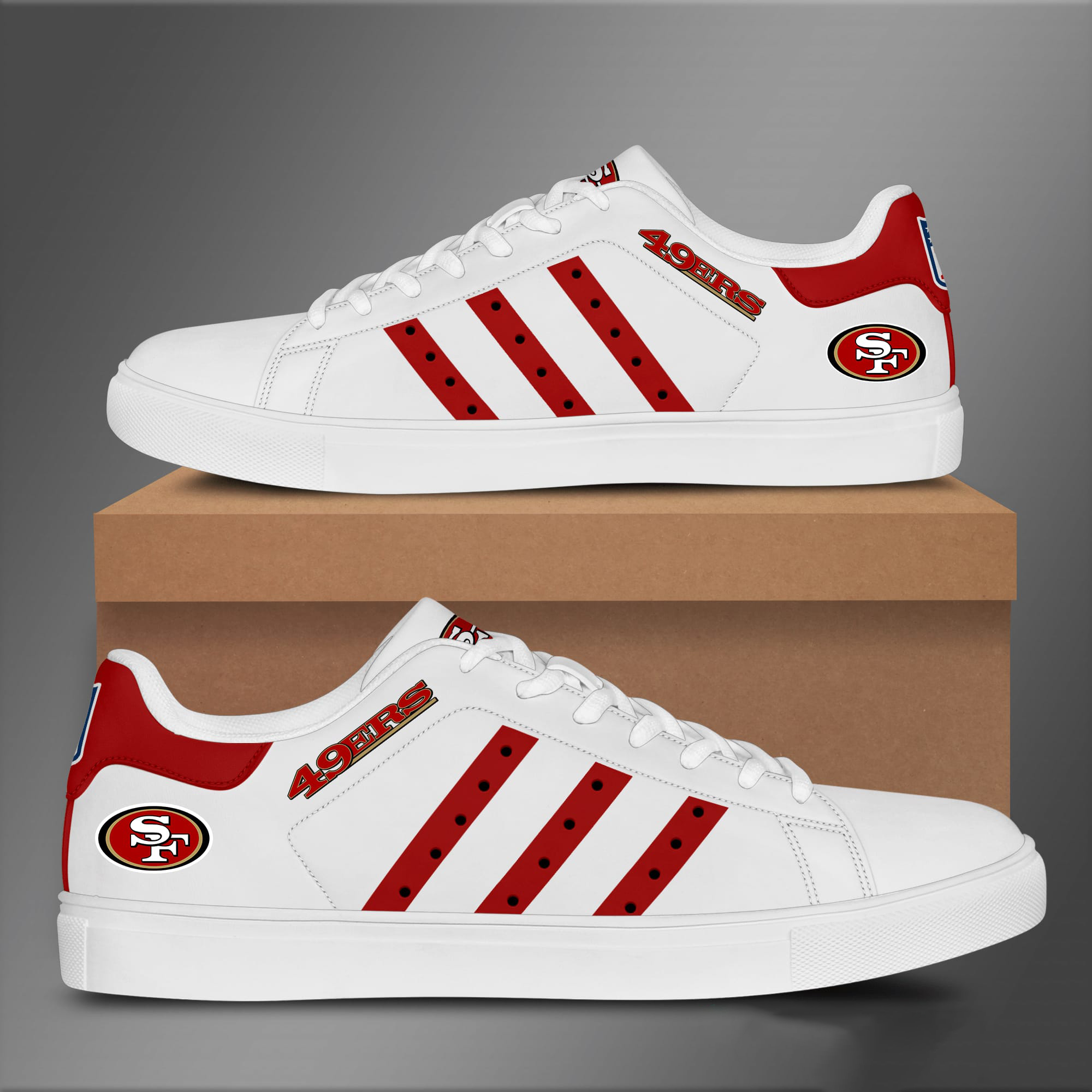 San Francisco 49ERS Stan Smith Shoes 1 San Francisco 49ERS Stan Smith Shoes
