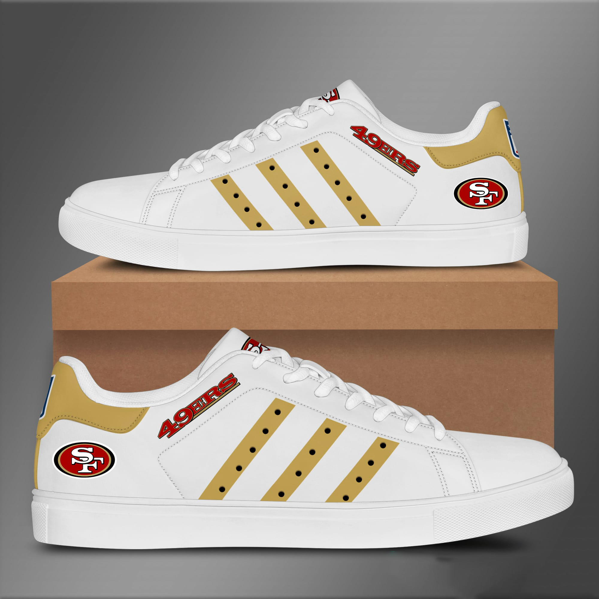 San Francisco 49ERS Stan Smith Shoes 1 San Francisco 49ERS Stan Smith Shoes