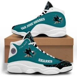 San Jose Sharks Jordan 13 Shoes