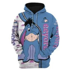 Seeyore Hoodie Zip Hoodie 3D