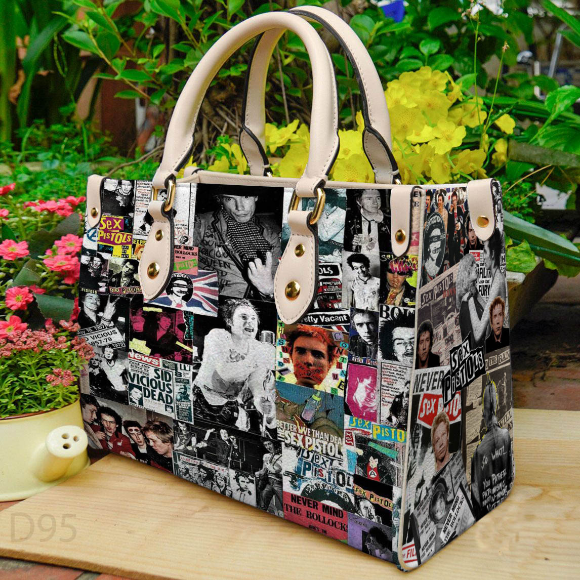 Sex Pistols Leather Handbag 1 Sex Pistols Leather Handbag