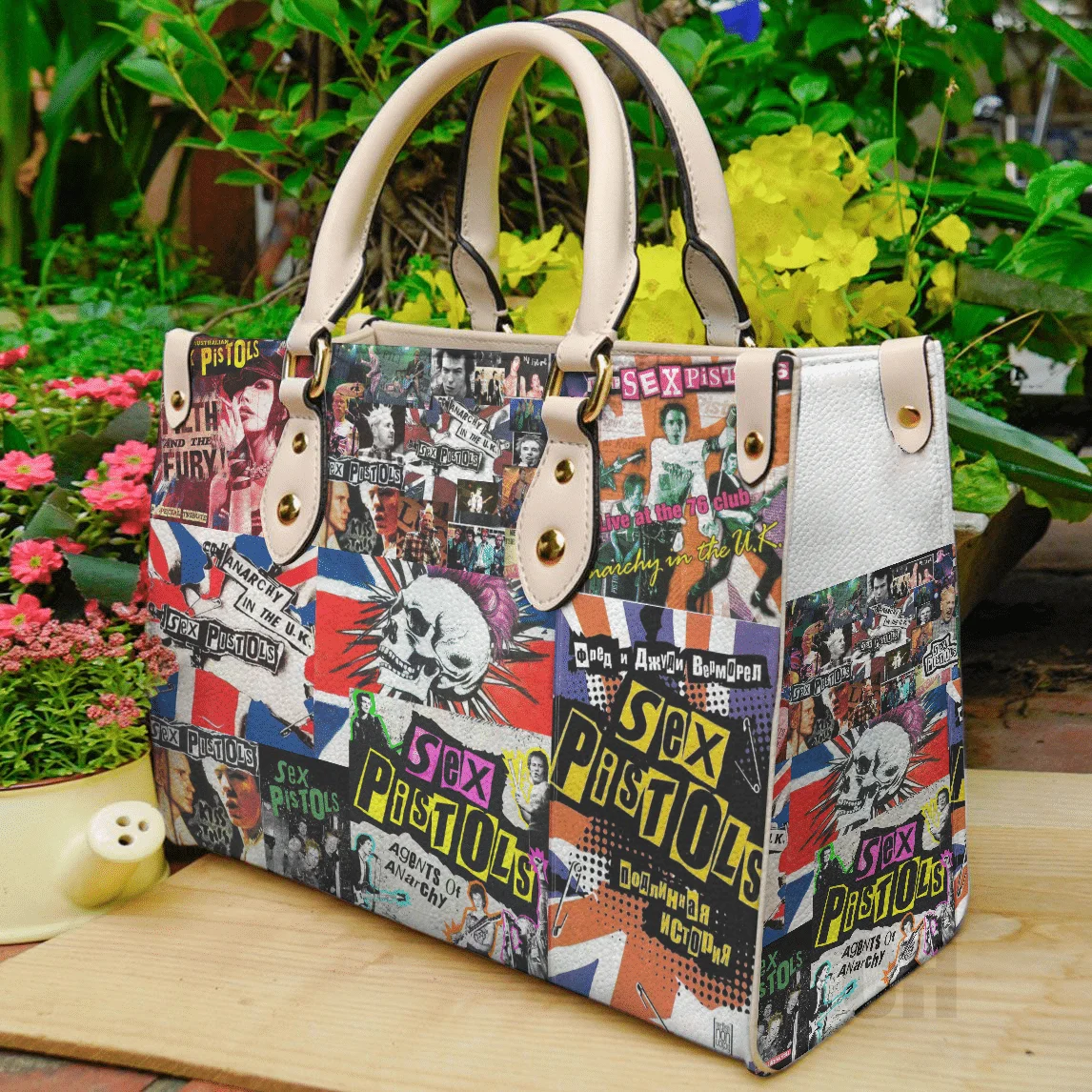 Sex Pistols Leather Handbag 1 Sex Pistols Leather Handbag