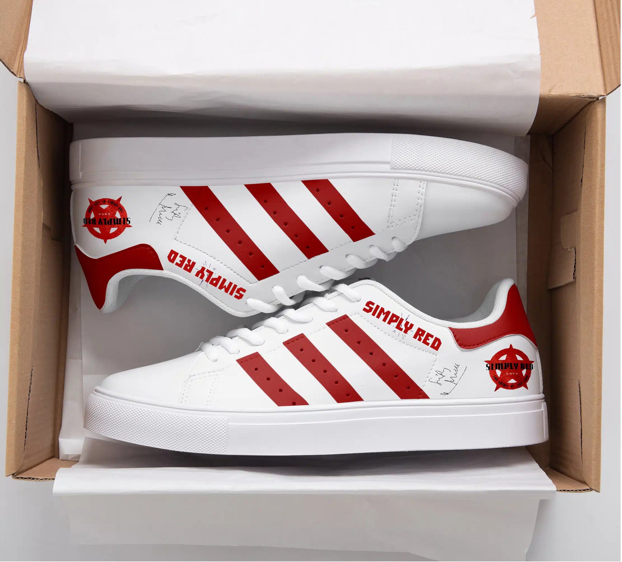 Simply Red Stan Smith Shoes 1 Simply Red Stan Smith Shoes