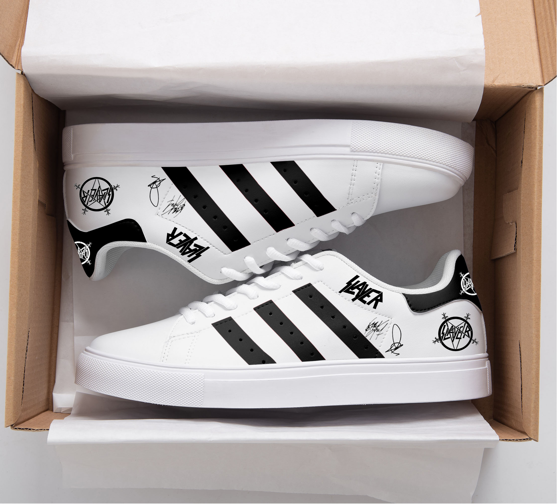 Slayer Stan Smith Shoes 1 Slayer Stan Smith Shoes
