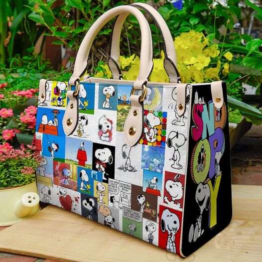 Snoopy 01 Lover Leather Handbag 1 Snoopy 01 Lover Leather Handbag