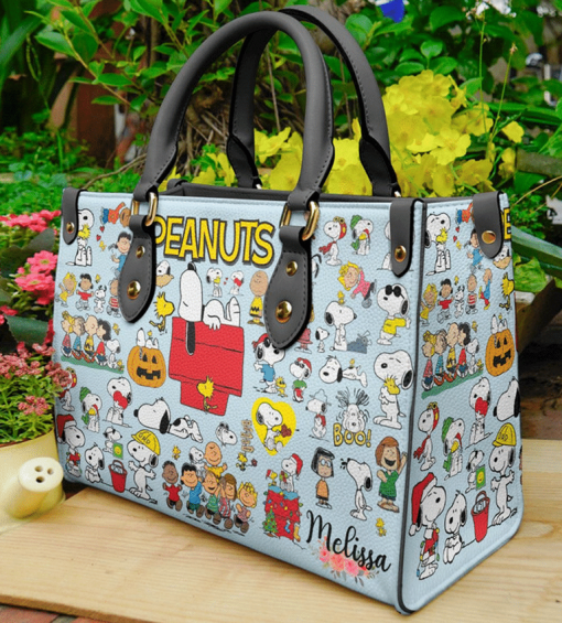 Snoopy Lover Leather Handbag 1 Snoopy Lover Leather Handbag