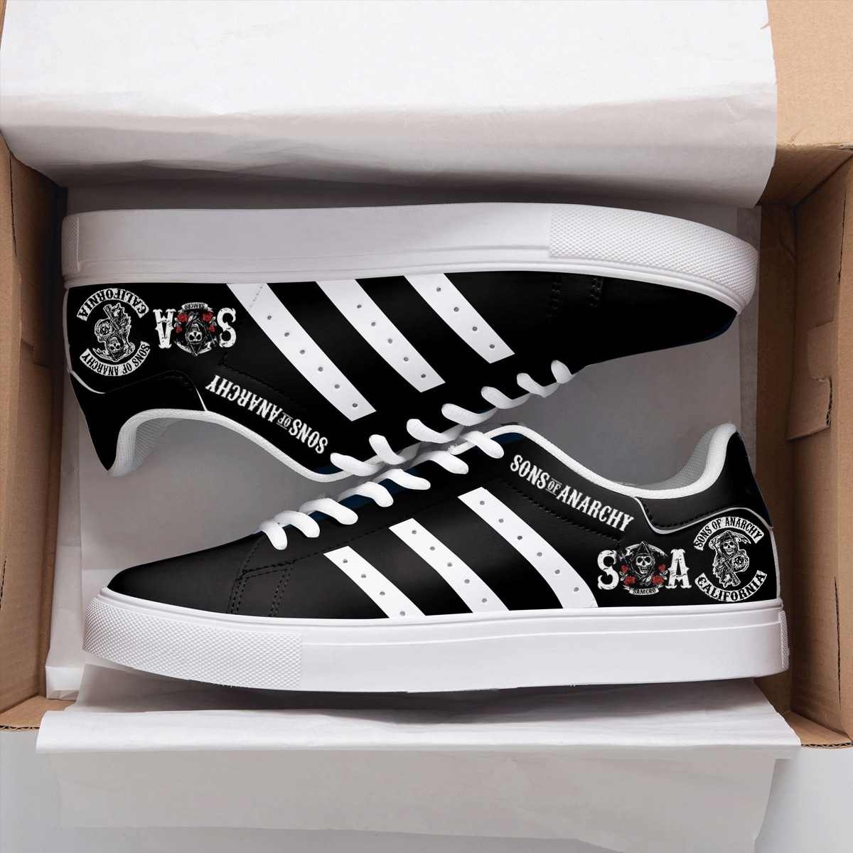 Sons Of Anarchy Black Stan Smith Shoes 1 Sons Of Anarchy Black Stan Smith Shoes