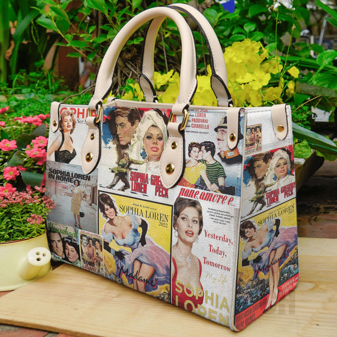 Sophia Loren Lover A1 Leather Handbag 1 Sophia Loren Lover A1 Leather Handbag