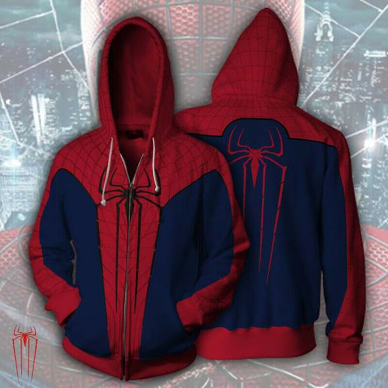 Spider Man A3 Hoodie Zip Hoodie 3D 1 Spider Man A3 Hoodie Zip Hoodie 3D