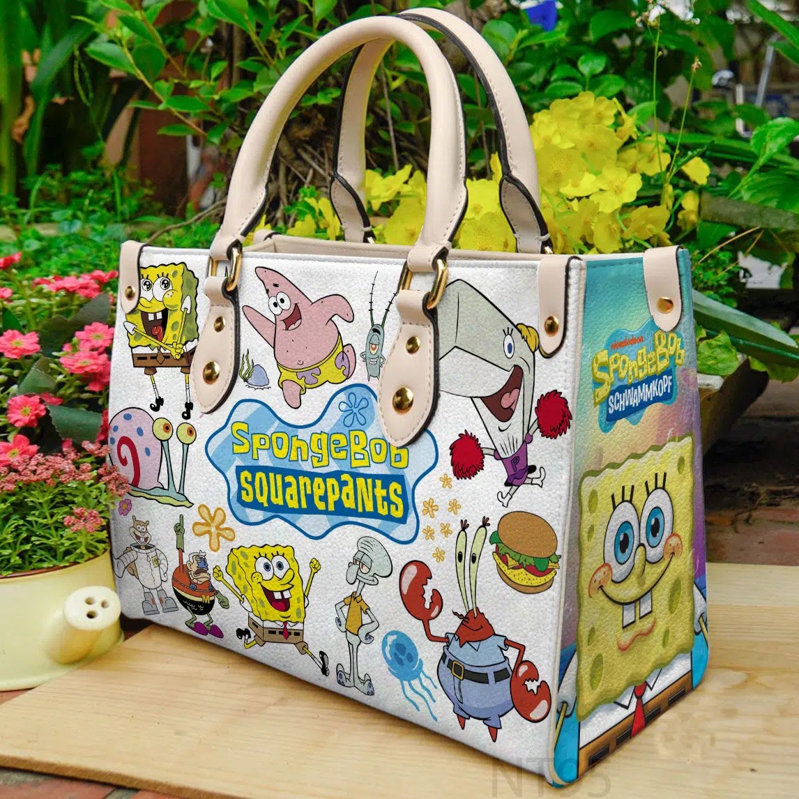 SpongeBob Leather Handbag 1 SpongeBob Leather Handbag