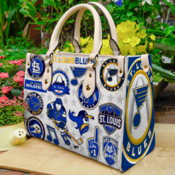 St. Louis Blues Leather Handbag