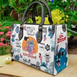 Stitch Lover Black Leather Handbag