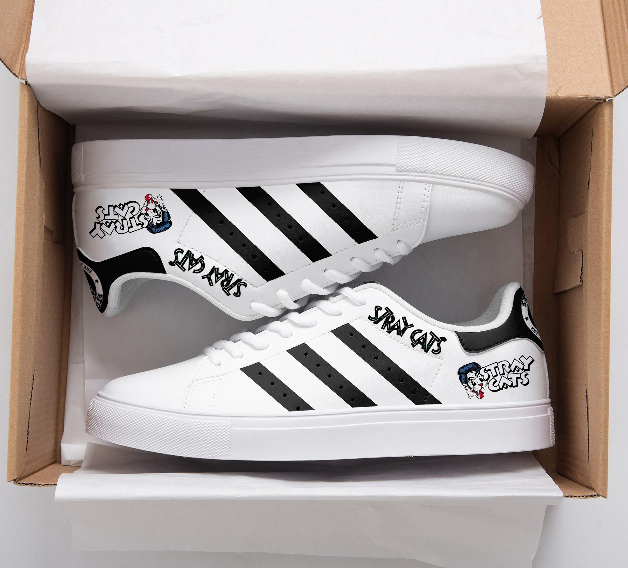 Stray Cats A1 Stan Smith Shoes 1 Stray Cats A1 Stan Smith Shoes
