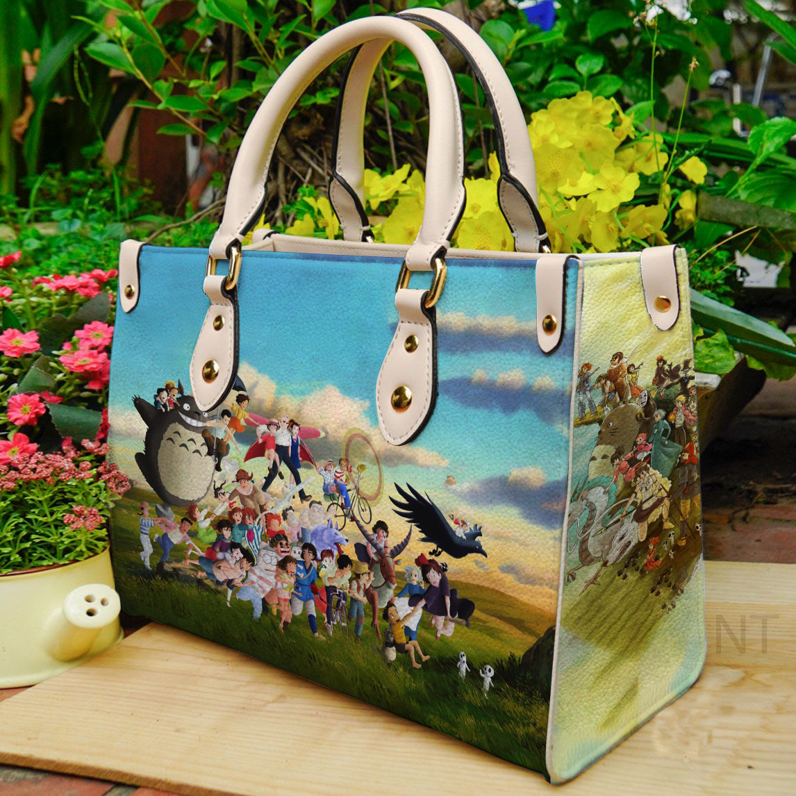 Studio Ghibli Leather Handbag 1 Studio Ghibli Leather Handbag