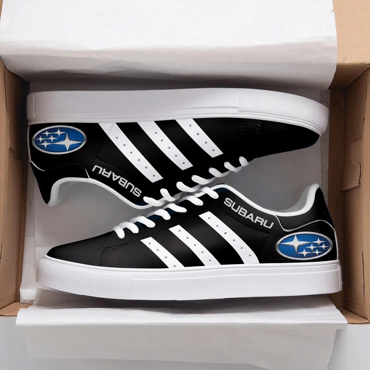 Subaru Black Lover Stan Smith Shoes 1 Subaru Black Lover Stan Smith Shoes