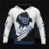 Tennessee Titans 1 Hoodie Zip Hoodie 3D