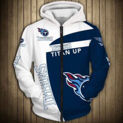 Tennessee Titans 1G Hoodie Zip Hoodie 3D