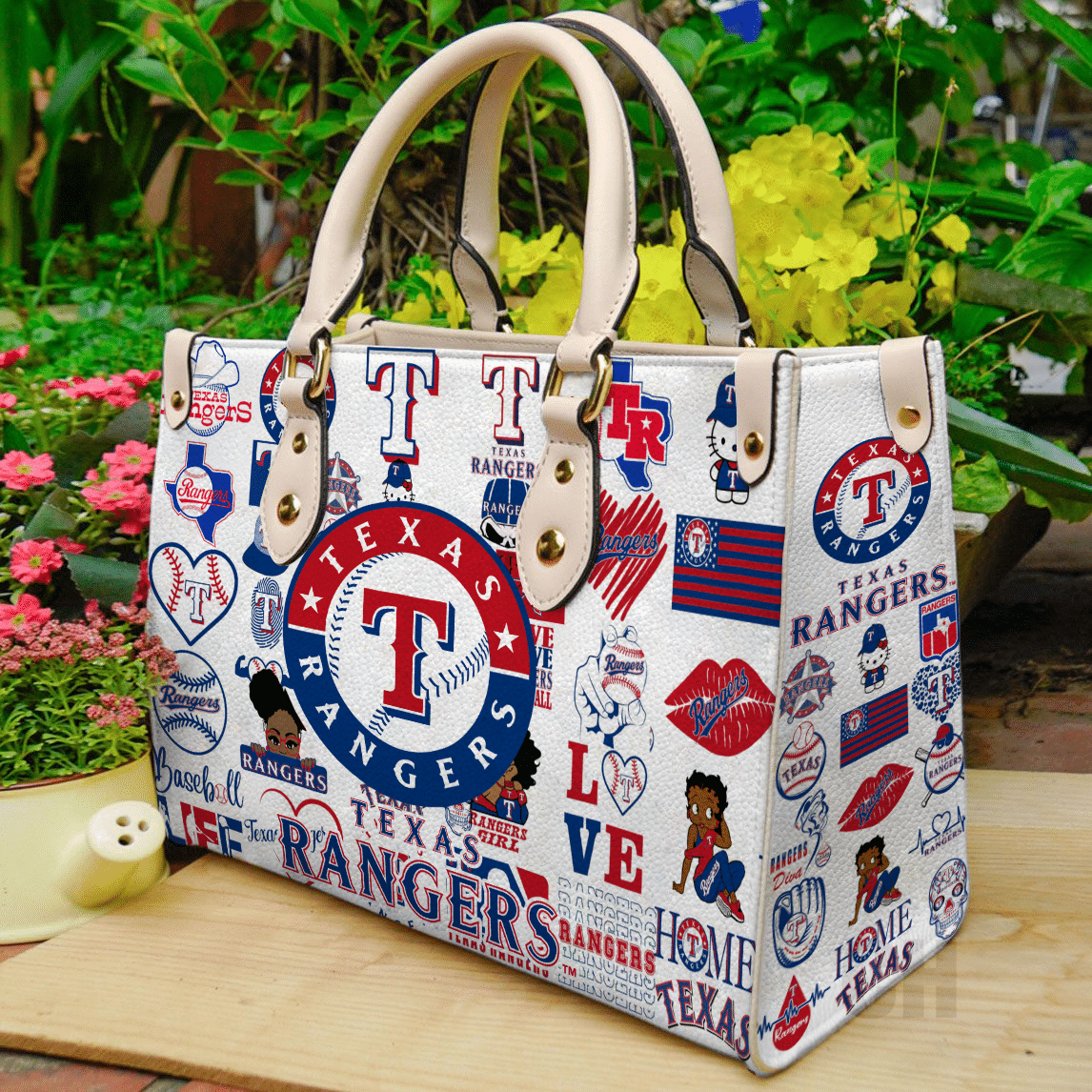 Texas Rangers Leather Handbag 1 Texas Rangers Leather Handbag