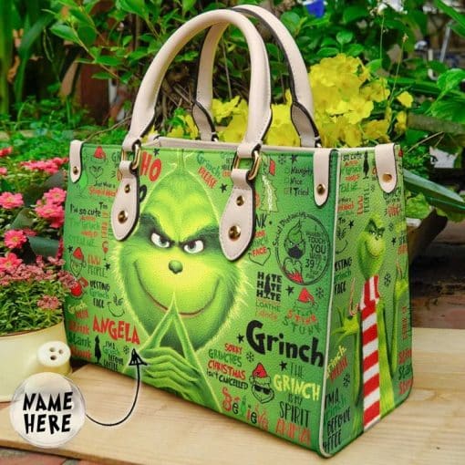 The Grinch 1 Lover Leather Handbag 1 The Grinch 1 Lover Leather Handbag