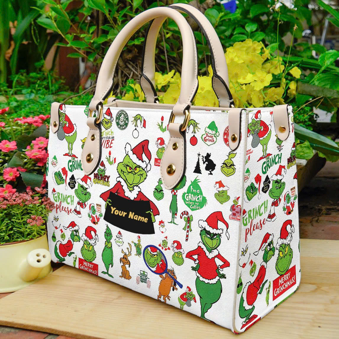 The Grinch Leather Handbag 1 The Grinch Leather Handbag