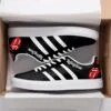 The Rolling Stones Black Stan Smith Shoes