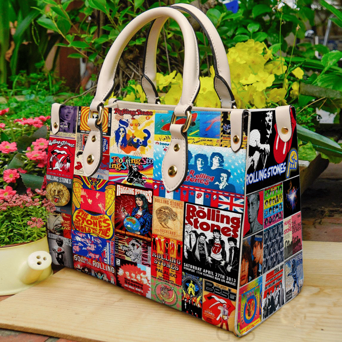 The Rolling Stones Leather Handbag 1 The Rolling Stones Leather Handbag