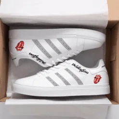 The Rolling Stones White Stan Smith Shoes