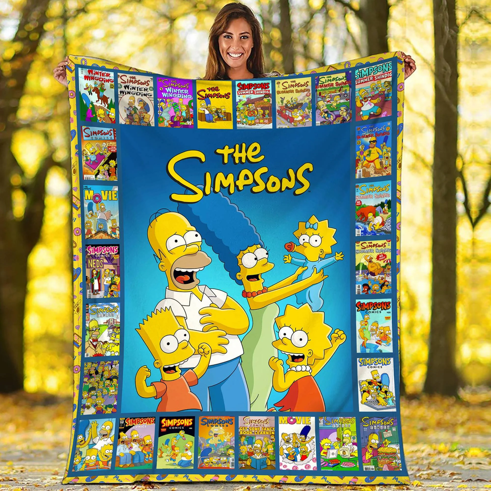 The Simpsons Blanket 1 The Simpsons Blanket