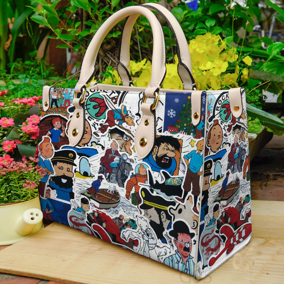 Tintin Leather Handbag 1 Tintin Leather Handbag