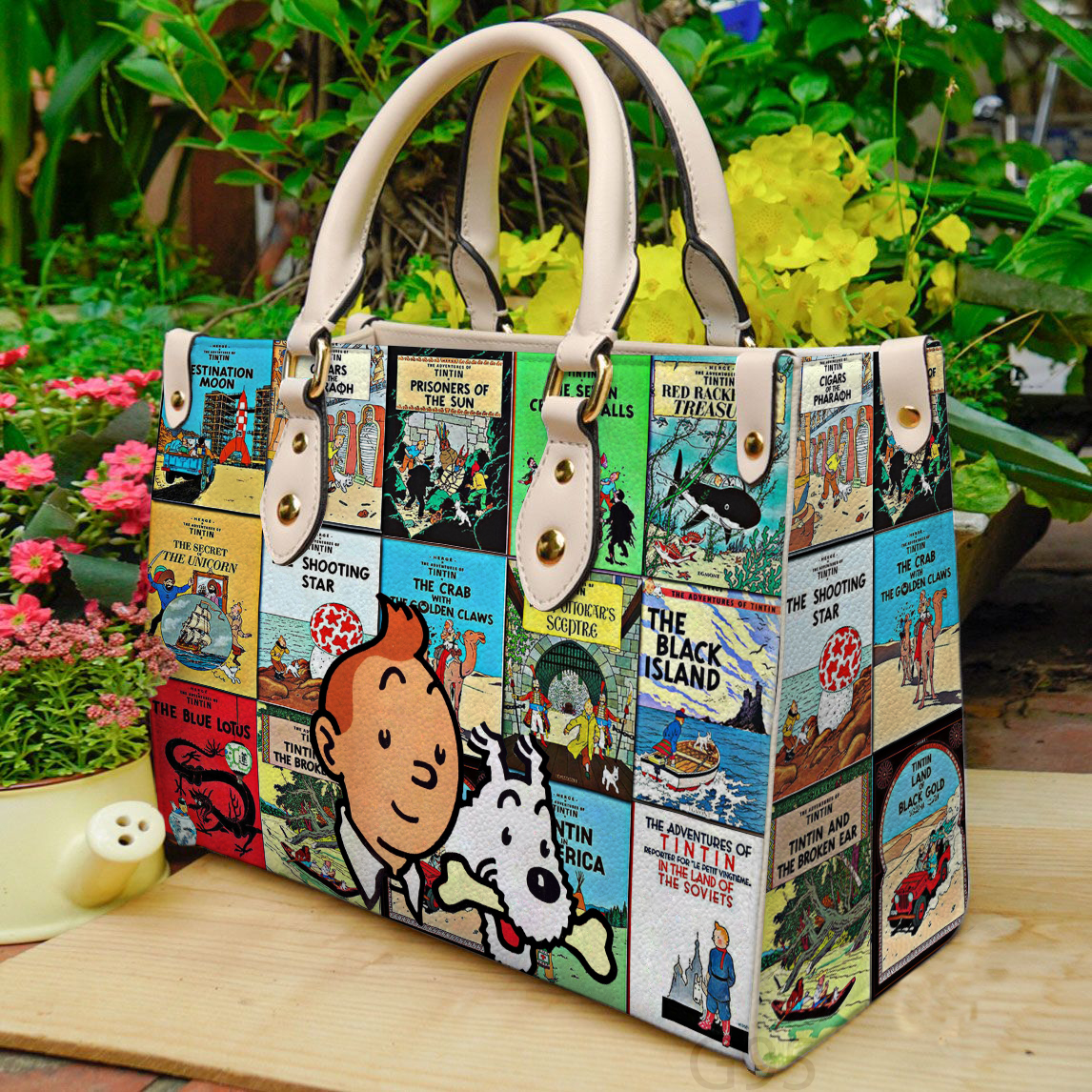 Tintin Leather Handbag 1 Tintin Leather Handbag
