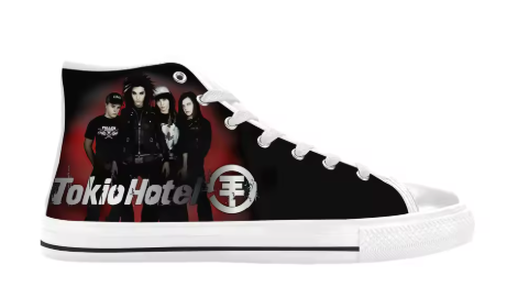 Tokio Hotel High Top Shoes 1 Tokio Hotel High Top Shoes