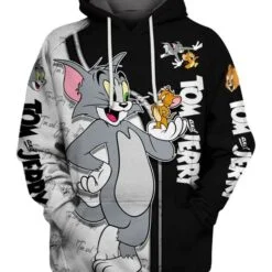 Tom And Jerry 1 Hoodie Zip Hoodie 3D