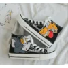 Tom And Jerry High Top Shoes