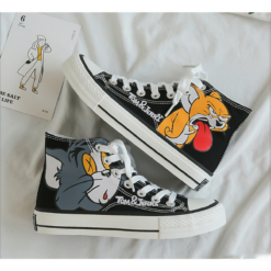Tom And Jerry High Top Shoes