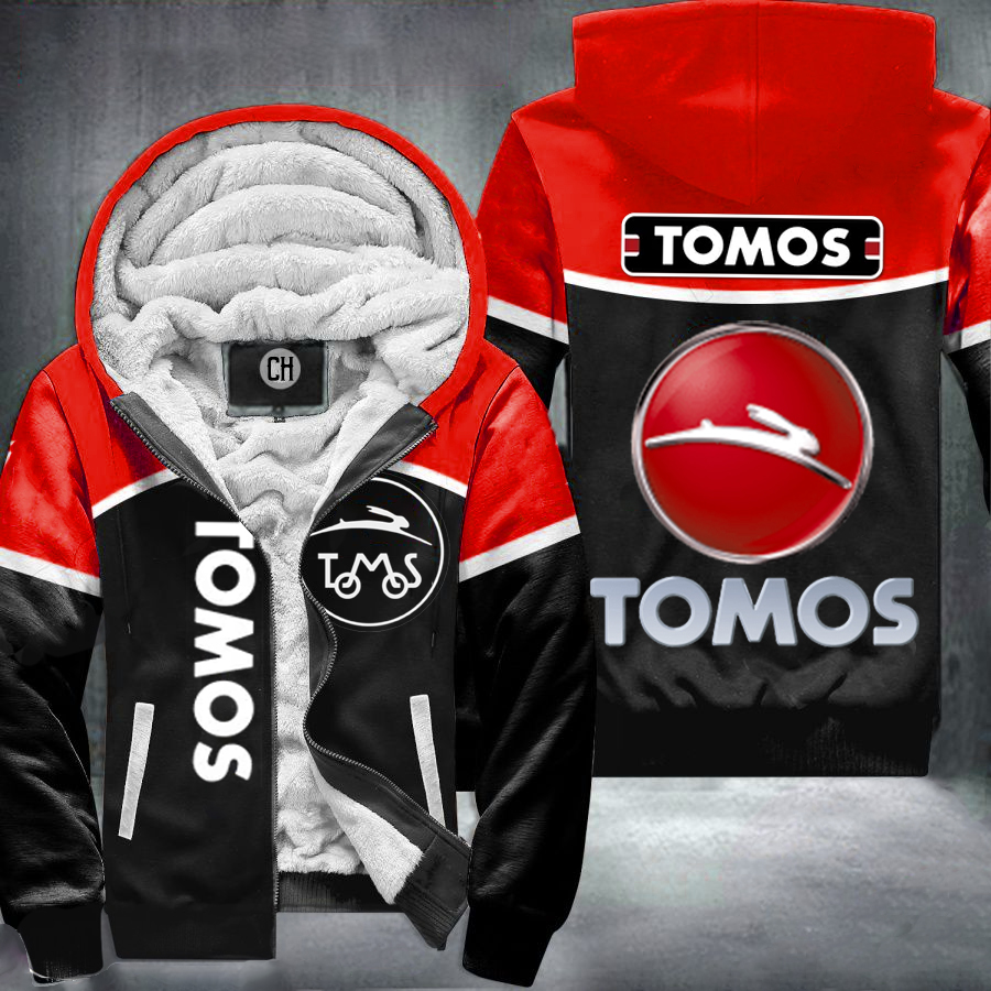 Tomos Red 01 Fleece Jacket 1 Tomos Red 01 Fleece Jacket
