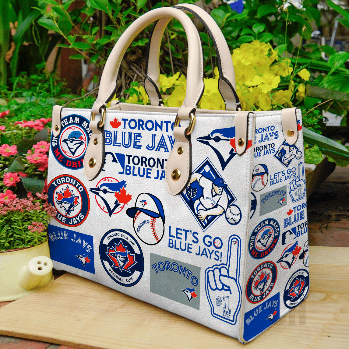 Toronto Blue Jays Leather Handbag 1 Toronto Blue Jays Leather Handbag
