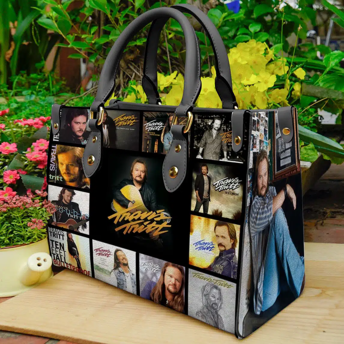 Travis Tritt Leather Handbag 1 Travis Tritt Leather Handbag