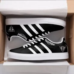 Triumph Black Stan Smith Shoes