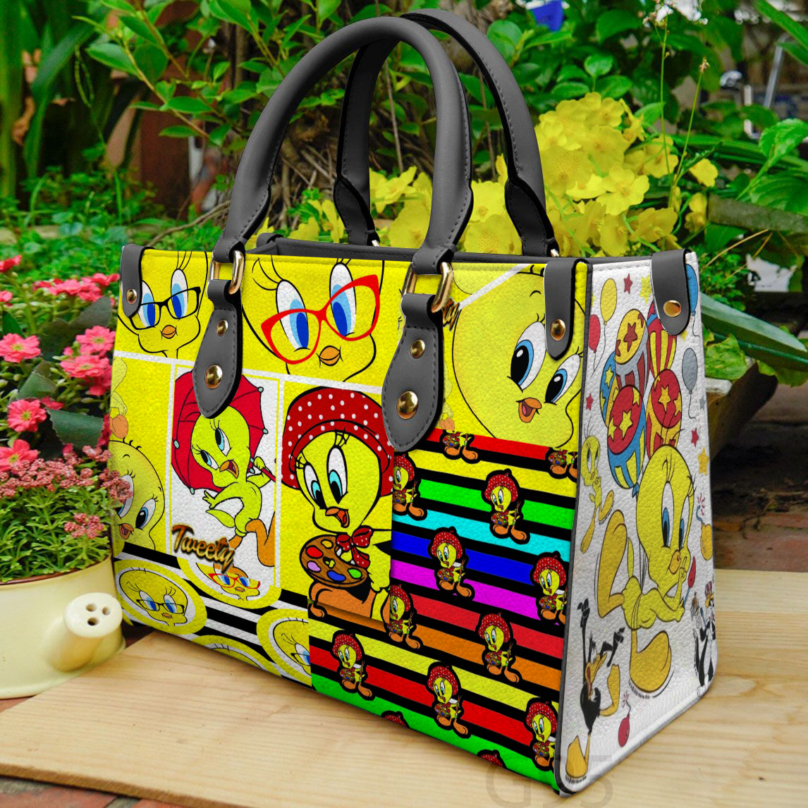 Tweety Bird A1 Leather Handbag 1 Tweety Bird A1 Leather Handbag