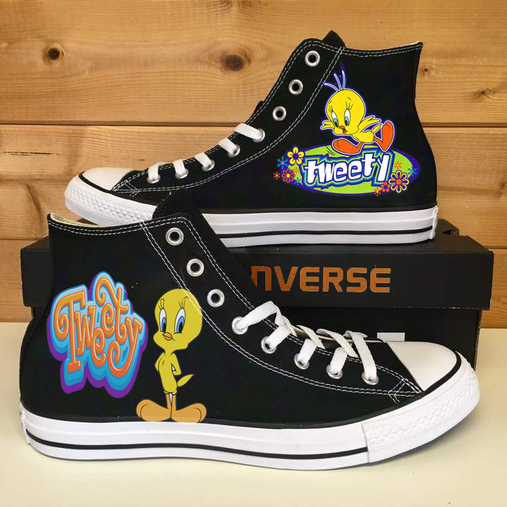 Tweety Bird High Top Shoes 1 Tweety Bird High Top Shoes