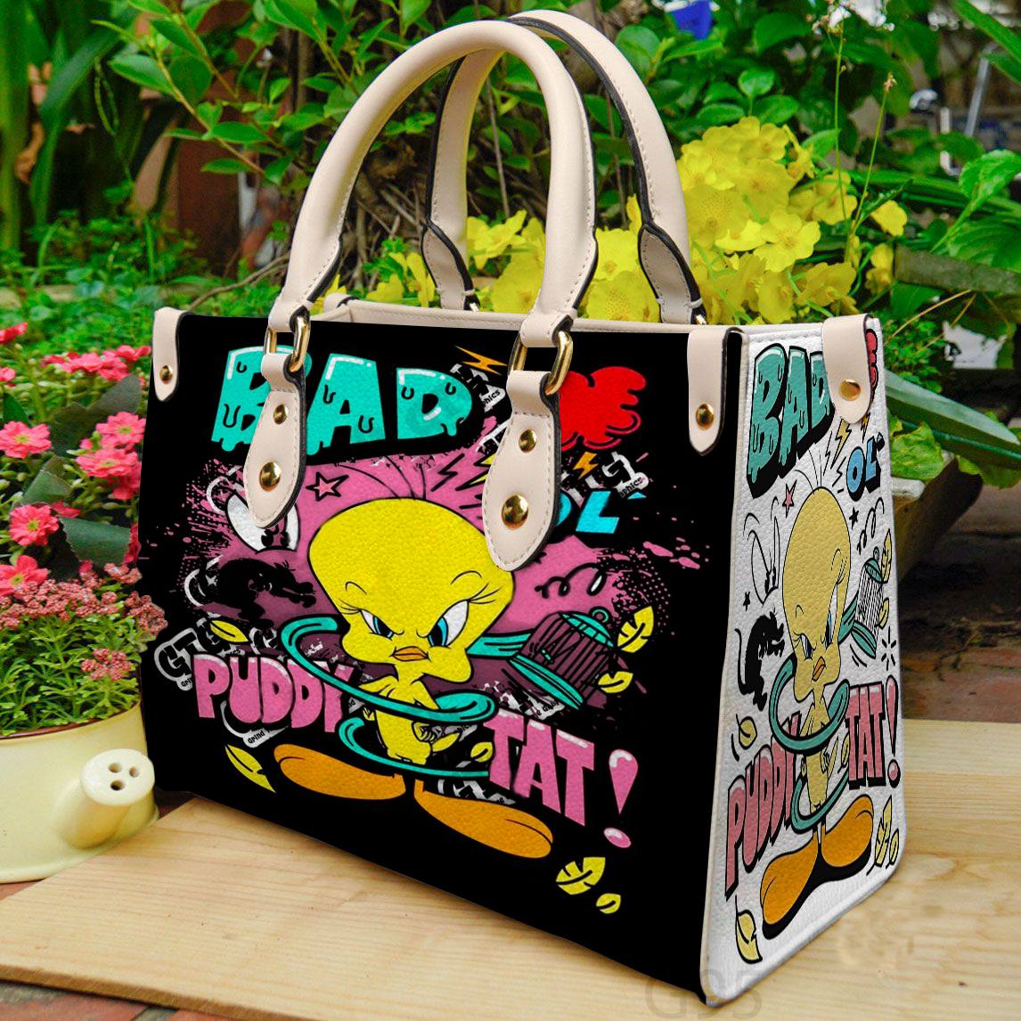 Tweety Bird Leather Handbag 1 Tweety Bird Leather Handbag