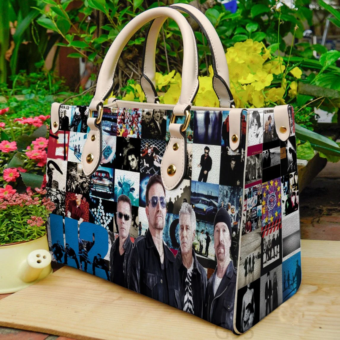 U2 Band Lover Leather Handbag 1 U2 Band Lover Leather Handbag