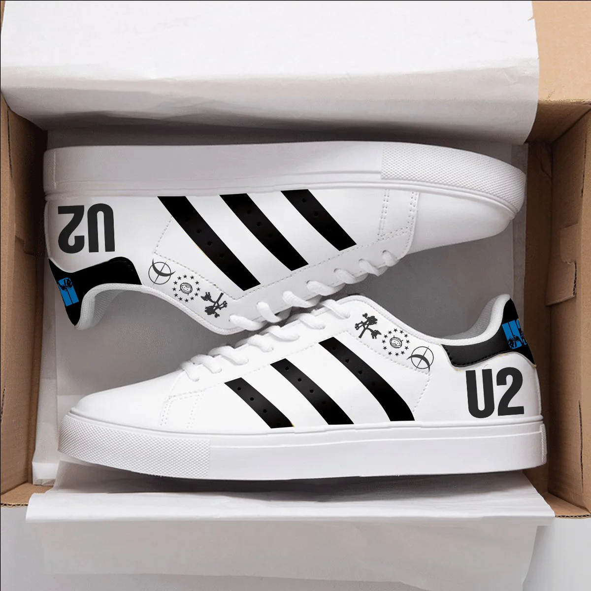 U2 Band Stan Smith Shoes 1 U2 Band Stan Smith Shoes